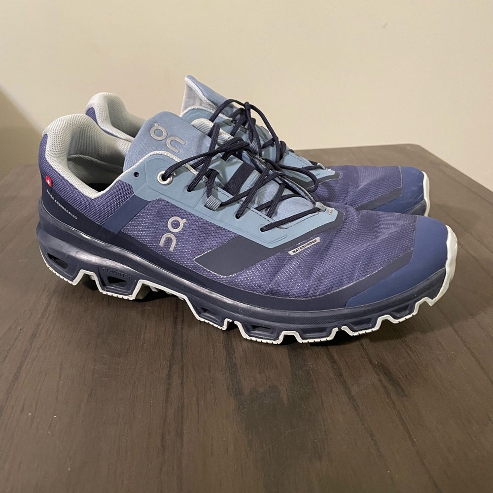 On Cloudventure Shadow Rock Blue Athletic Trail Running Shoes